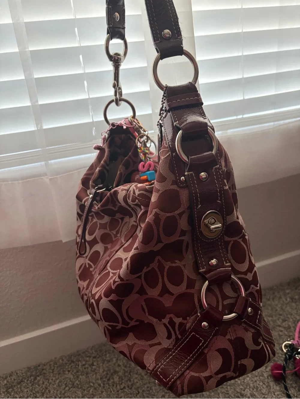 Coach Carly Signature Optic Bag